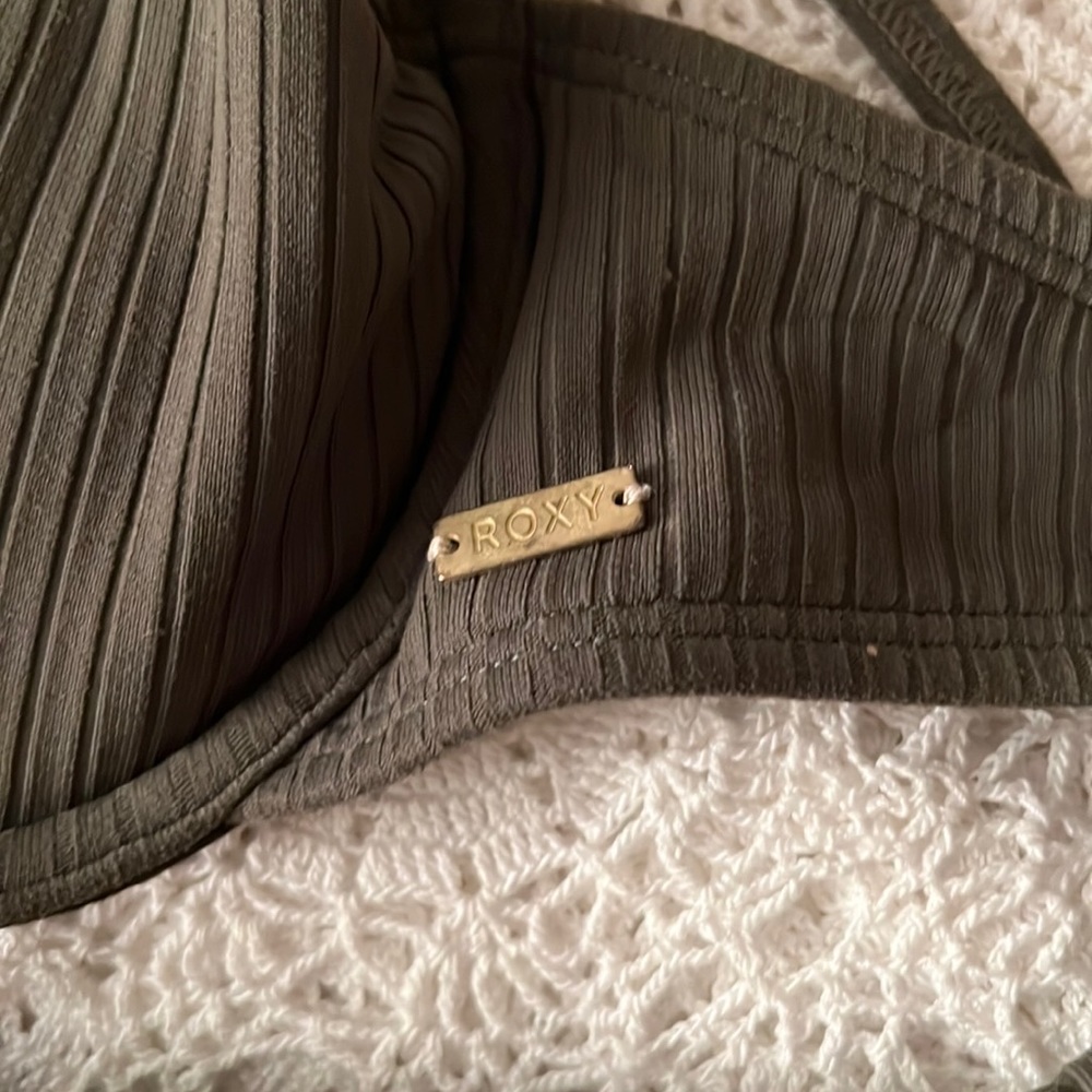 Olive Colored Bikini Rubbed Material - image 3